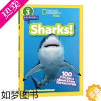 [正版]鲨鱼 国家地理L3阶段 英文原版绘本 National Geographic Readers Sharks 美国