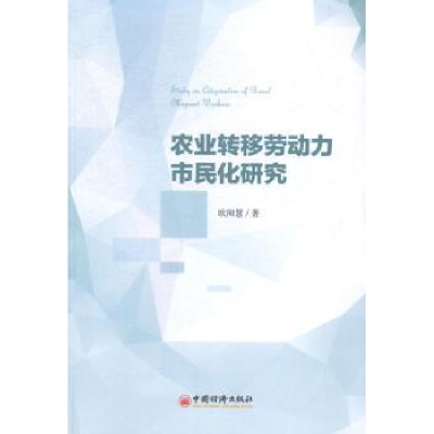 全新正版农业转移劳动力市民化研究9787513636278中国经济出版社