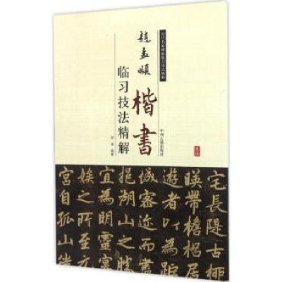 全新正版赵孟頫楷书:临习技法精解9787534858949中州古籍出版社