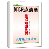 全新正版重点知识集锦6上语文9787513168144开明