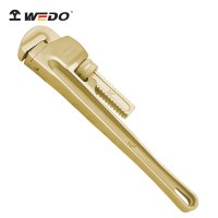 维度(WEDO)AL131-1002 防爆美式管钳子 铝青铜 25*200mm 无火花工具 适用于石油化工易燃易爆 定制