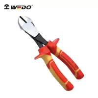 维度(WEDO)IN504C-07 绝缘注塑德式大头斜口钳 铬钒钢 7寸 绝缘重型斜嘴钳/剪切钳 VDE 耐压1000V