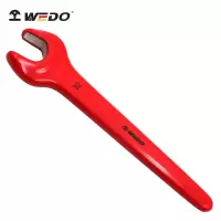 维度(WEDO)IN529A-08 绝缘浸塑单头开口扳手 铬钒钢 8mm 绝缘单头呆扳手 VDE 绝缘耐压1000V