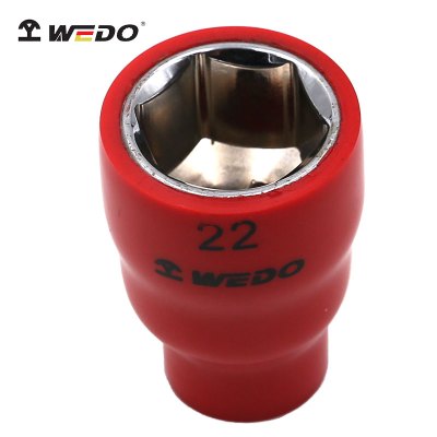 维度(WEDO)IN535A 3/8寸绝缘浸塑六角套筒 3/8寸(10mm)套筒头 VDE 绝缘耐压1000V