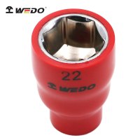 维度(WEDO)IN536A 1/2寸绝缘浸塑六角套筒 铬钒钢 1/2寸(12.5mm)VDE 绝缘耐压1000V