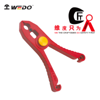 WEDO维度工厂注塑绝缘塑料圆头线夹VDE电工夹耐压1000V鳄鱼夹