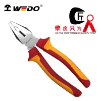 维度WEDO绝缘克丝钳电工手钳耐压钢丝钳(德标工业级)7寸180mm IN501-07 /把