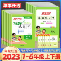 [正版图书]2023新版阳光同学写好规范字一二三四五六年级上册下册语文小学生认字识字同步练习册课内外铅笔钢笔字书法字帖临