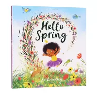 [正版图书] 你好春天Hello Spring 关于友谊感情和季节的神奇新儿童读本 英文原版 感情深厚的好朋友 Li