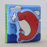 [正版图书]波布益智洗澡书:呱呱,海豚和朋友们!防水 婴儿宝宝洗澡玩具0-1-2-3岁幼儿童早教启蒙认知视觉激发 撕不烂