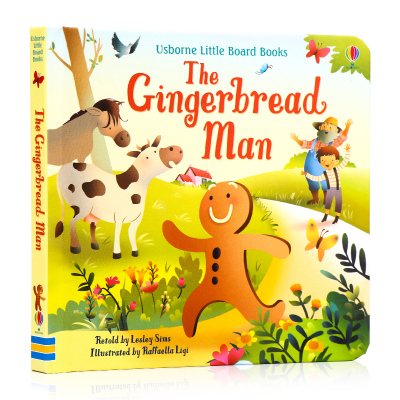 [正版图书]Usborne 姜饼人英文原版绘本 The Gingerbread Man 纸板书Little Board