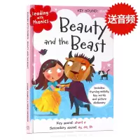 [正版图书]美女与野兽 童话学语音Reading with Phonics Beauty and the Beast 英