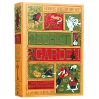 [正版图书]秘密花园 精装 The Secret Garden 英文原版小说 英语启蒙阅读经典童话故事书 全彩插图版机关
