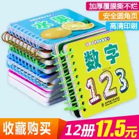 [正版图书]12本儿童早教书 宝宝益智早教书籍0-1-2-3岁撕不烂启蒙识字认字婴儿幼儿认物书周岁婴幼儿一岁半到二岁三岁