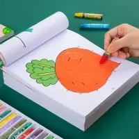 [正版图书]幼儿连线涂色画2-3-4岁6儿童涂色书宝宝画画本幼儿园数字连线描点画线入门涂色绘画册涂鸦填色书早教益智零基础