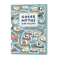 [正版图书]希腊神话与迷宫 英文原版 Greek Myths and Mazes 可以玩的绘本 英文版艺术绘本 亲子互动