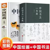 [正版图书]全2册中国书法一本通+中国绘画一本通中国书法大全入门初学者学习练习零基础国画入门写意花鸟临摹初学者自学水墨山