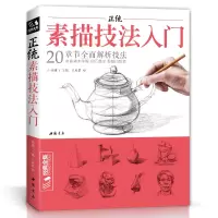 [正版图书]经典全集 正统素描技法入门 零基础自学教程书籍铅笔绘画画册临摹范本单体石膏几何体静物人物成人初学者起步结构教