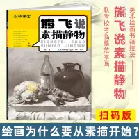 [正版图书]全新扫码版 名师课堂熊飞说素描静物 美术绘画书籍技法结构联考校考临摹范本画初学入门教学教程教材素描速写书入门