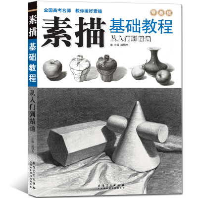 [正版图书]素描基础教程从入门到精通零基础自学教材书铅笔石膏几何体静物素描线面结构临摹本经典全集美术画画入门素描教学绘画