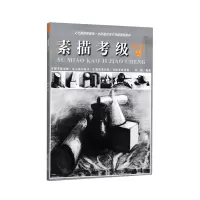 [正版图书]素描考级教程(1-6级)张楠 素描几何体静物写生五官写生入门基础教材 考试大纲示范图例 技法训练应试要点 优