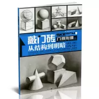 [正版图书]敲门砖几何形体从结构到明暗央美清华 熊飞石膏几何体教程组合临摹基础入门教材素描书籍教学写生绘画美术临摹画册初