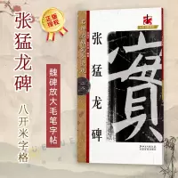 [正版图书]名碑名帖完全大观 张猛龙碑 八开米字格 魏碑放大毛笔字帖 初学者入门书法教程书籍 笔法结体解析 原墨迹字放大