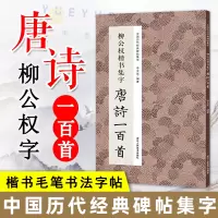 [正版图书]柳公权楷书集字唐诗一百首 经典碑帖集字古诗词作品集临摹教程收录书籍 行书毛笔书法字帖集字古诗初学者入门学习临