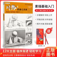 [正版图书]对路素描几何体 石膏静物形体照片对画临摹范本单体结构零基础入门图册卡初学者熊飞说图片籍功夫经典到位满分师语美