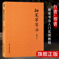 [正版图书]钢笔字写法 邓散木著 硬笔书法实用技法教程钢笔楷书行书字帖成人初学者入门教材书籍怎样写好硬笔书法 钢笔书法实