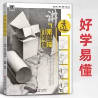 [正版图书]讲透素描几何体基础教程书石膏形体静物组合结构零基础学入门照片本国美临摹范本画册画画绘画初级画儿童高考联考美术