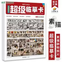 [正版图书]超级临摹卡素描静物照片2022尚读文化单个到组合对照临摹高清卡片美术高艺联考初级教学程基础入门书籍袋装原画册
