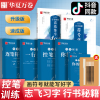 [正版图书]华夏万卷控笔训练字帖行书字帖志飞习字高效练字49法行书入门初高中书法实用行书练习成人男硬笔练字帖临摹描红学生