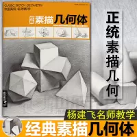 [正版图书]经典素描几何体绘画素描书临摹书素描入门教材经典全集中国美院名师教学素描速写书籍 艺术与摄影基础入门美术教程结