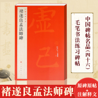 [正版图书]褚遂良孟法师碑/中国碑帖名品46 释文注释繁体旁注历代优秀书法作品临摹学习收藏鉴赏 楷书毛笔书法字帖 上海书