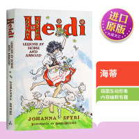 [正版图书]Heidi Lessons at Home and Abroad 英文原版小说 海蒂 儿童文学经典 中小学生