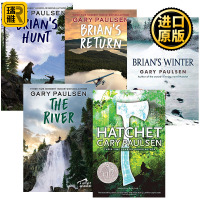 [正版图书]手斧男孩5册全套 英文原版小说 Hatchet 1-5纽伯瑞奖 一个小男孩和一把手斧的荒野生存 儿童文学Ga