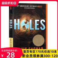 [正版图书]进口英文原版 Holes 别有洞天 纽伯瑞奖小说 Louis Sachar 寻宝小子 路易斯·萨奇尔Loui