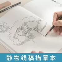 [正版图书]静物线稿描摹本创意美术教材趣味禅绕画卡通铅笔手绘画画技法素描速写临摹画册教程书籍入门儿童少儿控笔训练习册幼师