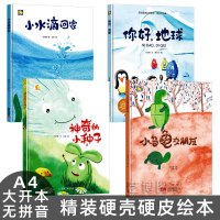 [正版图书]硬壳绘本3-6岁 小月亮精装硬壳绘本幼儿园 硬壳绘本阅读幼儿园小班中班大班神奇的种子 你好地球A4儿童绘本幼