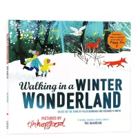 [正版图书]在冬天的仙境中漫步 Walking in a Winter Wonderland英文原版绘本 儿童英语启蒙趣