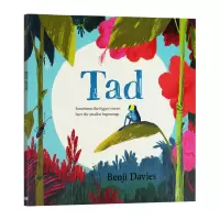 [正版图书]小蝌蚪达德 英文原版 Tad 青蛙达德 本吉戴维斯绘本 Benji Davies 大开本 英文版儿童英语启蒙