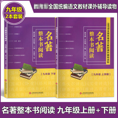 [正版图书]名著整本书阅读九年级上下册/9年级第一二学期全2册 全国统编语文课外辅导读物