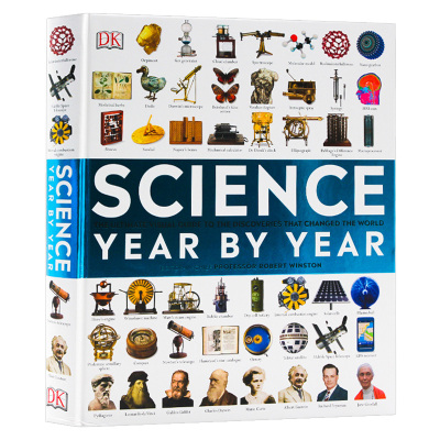 [正版图书]精装 英文原版 DK 科学年鉴 Science Year by Year 视觉大百科 DK百科系列 科普百科
