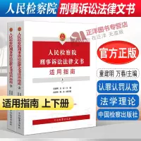 [正版图书]2020新书 人民检察院刑事诉讼法律文书适用指南 上下册 童建明 万春 认罪认罚从宽 法学理论法律书籍 中国