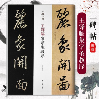 [正版图书]一碑一帖 王铎临集字圣教序书法字帖 孙宝文毛笔书法教程 毛笔临摹字帖软笔书法练字帖行书字帖历代名家作品选系列