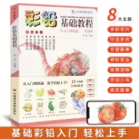 [正版图书]彩铅基础教程 零基础入门美术绘画涂色书籍自学手绘本插画动漫临摹初学者儿童人物飞乐填色古风景动物鸟多肉花卉画册