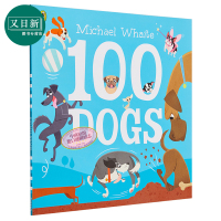 [正版图书]Michael Whaite 100 Dogs 100只狗哦 趣味狗类图画书 英文原版 进口图书 儿童动物科