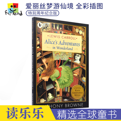 [正版图书]Alice's Adventures In Wonderland 爱丽丝梦游仙境 全彩插图 特别周年纪念版