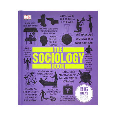 [正版图书] 英文原版 DK百科丛书 The Sociology Book 社会学百科全书 图解艺术百科 图文解读经